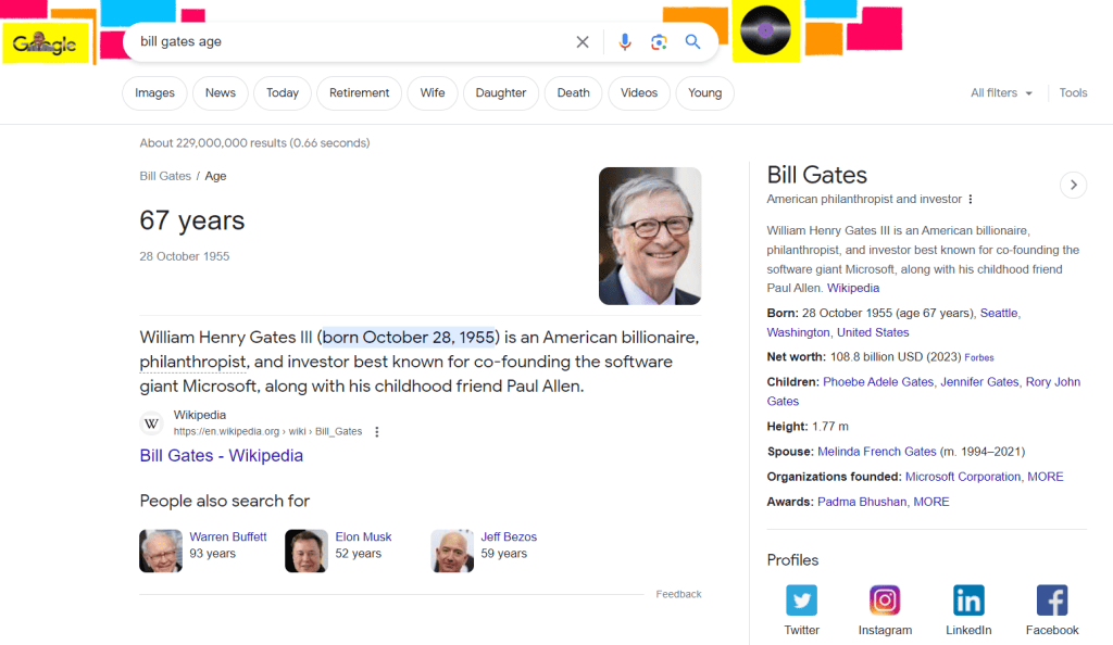 Bill Gates on Keyword Search