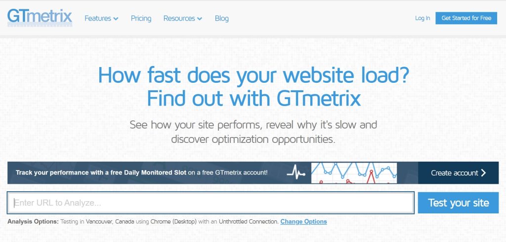 A screen shot of the gmetrix website showcasing affordable SEO tools.