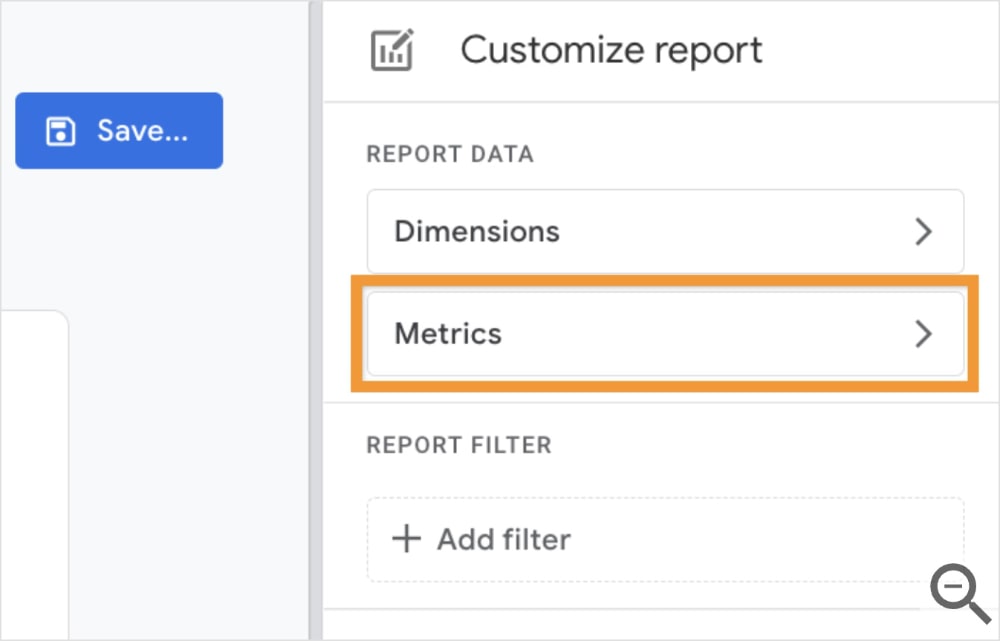 Add custom metrics in GA4.