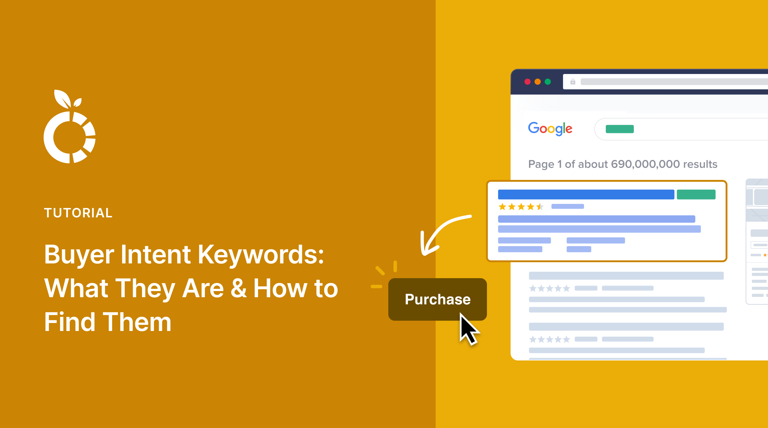 Buyer intent keywords banner.