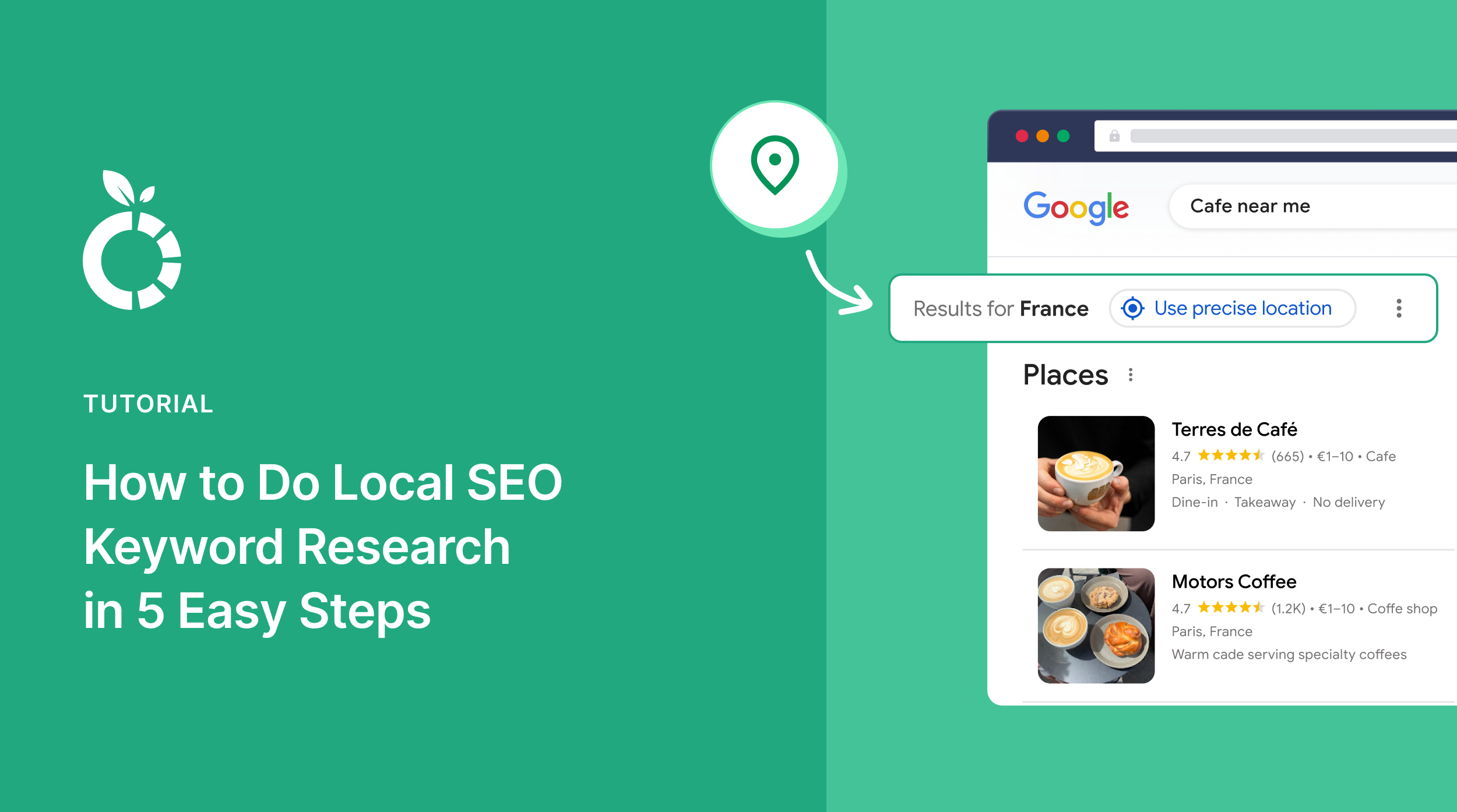 Local SEO keyword research banner.